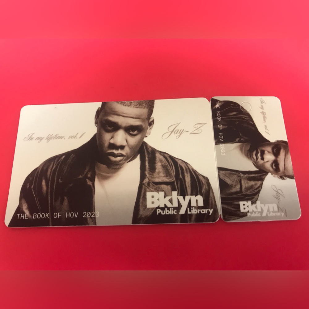 Jay-Z Brooklyn Public Library Card the book of HOV: In my Lifetime Vol. 1